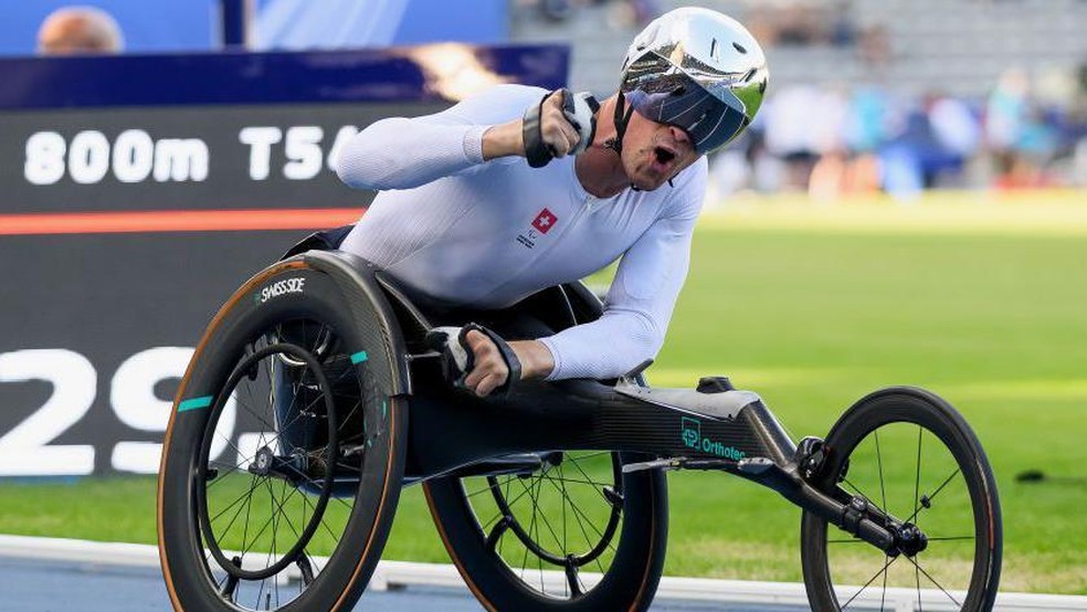 Fonte da BBC News — Foto: Marcel Hug conquistou quatro medalhas de ouro em Tóquio