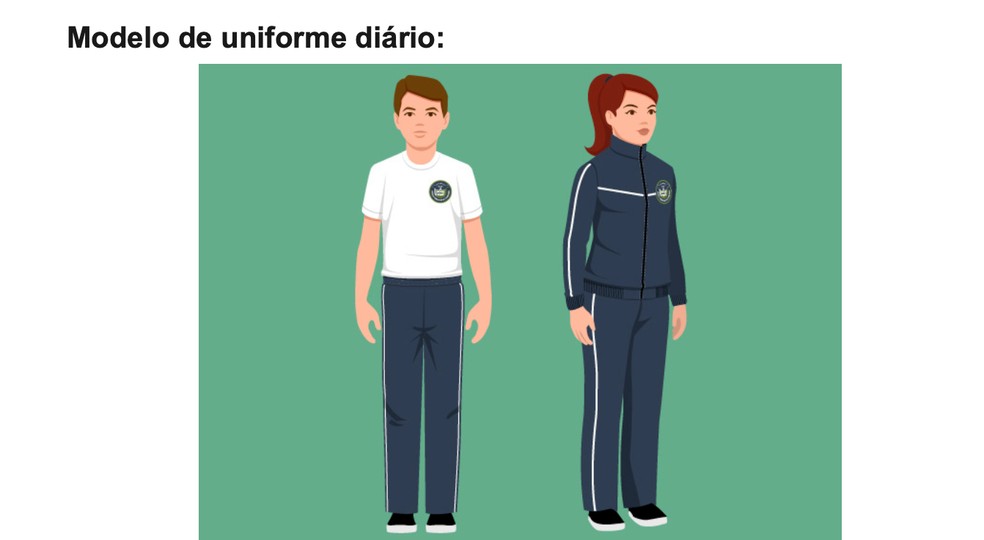 Manual prevê regras para corte de cabelo, uniformes e comportamentos — Foto: BBC News fonte