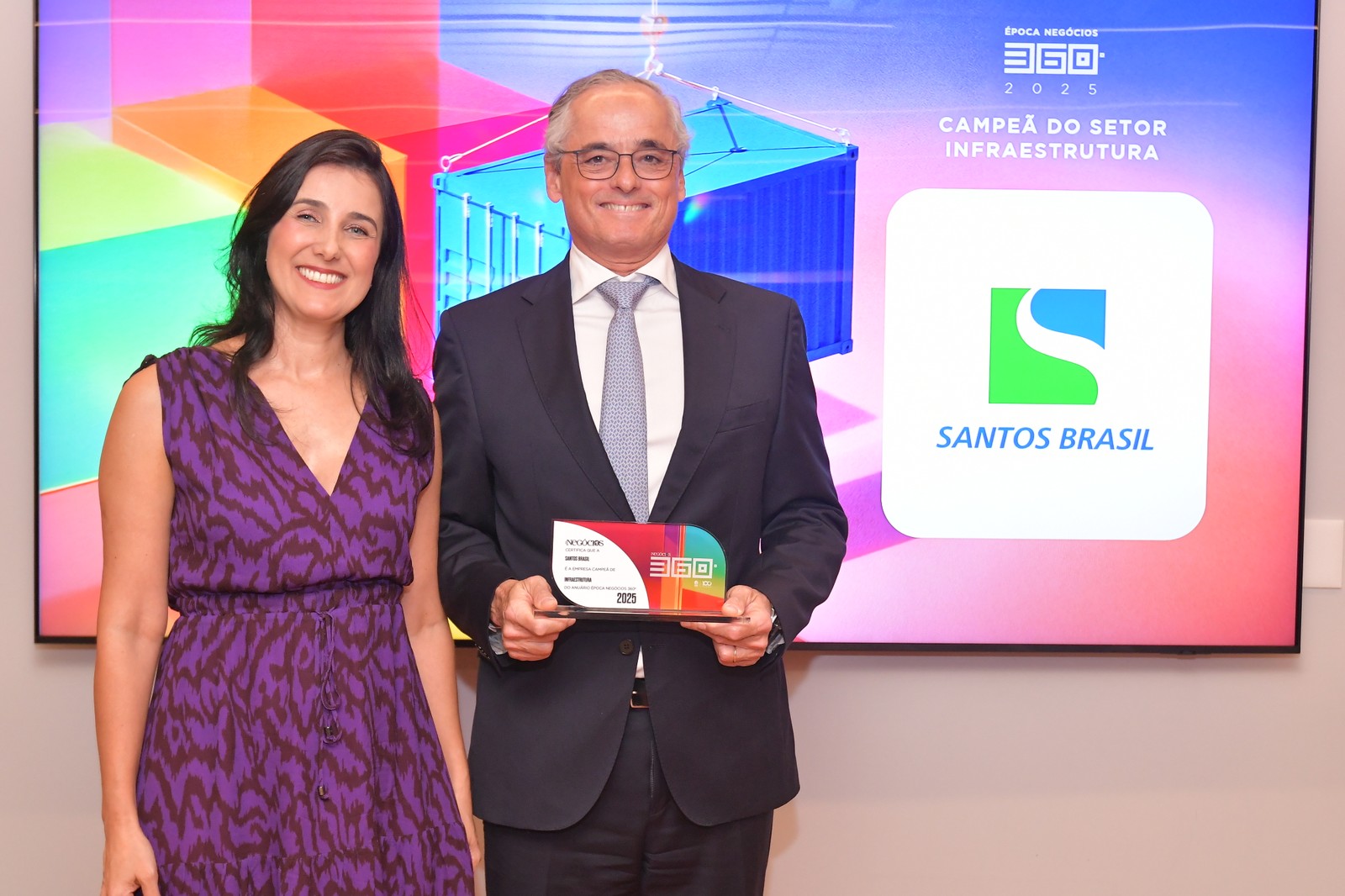 A Santos Brasil, liderada pelo presidente e CEO Antonio Carlos Sepúlveda, se destacou no setor de Infraestrutura — Foto: Flavio Santana