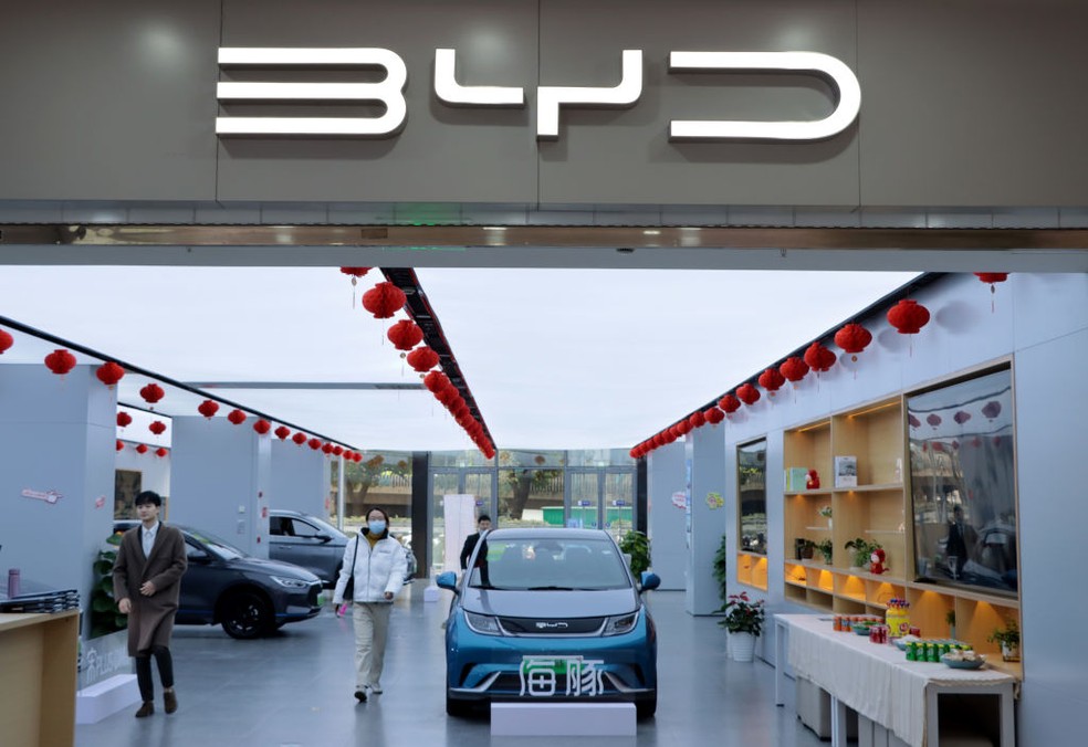 BYD critica Anfavea sobre defesa de volta de imposto de importação para carros elétricos — Foto: Getty Images