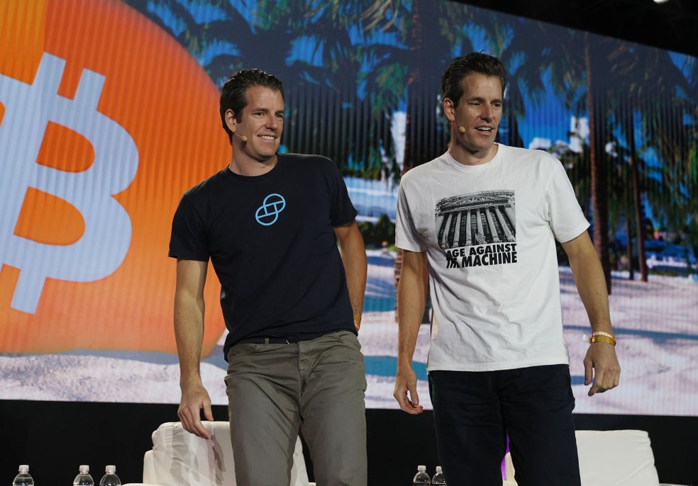 Irmãos Winklevoss — Foto: Joe Raedle/Getty Images