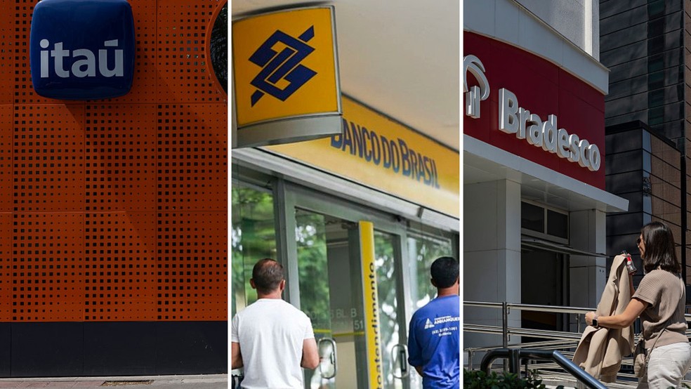 Itaú, Banco do Brasil e Bradesco estão entre os maiores bancos do país e são os principais contribuintes do FGC — Foto: BBC News fonte