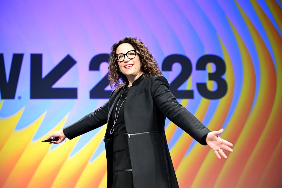 Amy Webb, no SXSW 2023 — Foto: Getty Images