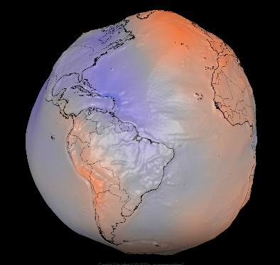 O que é um geoide? Mapa da NASA mostra como gravidade molda a Terra além do que os olhos podem ver