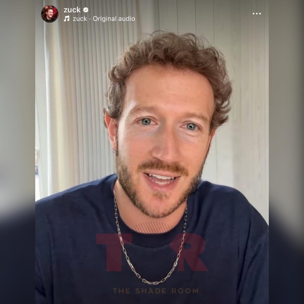 Mark Zuckerberg aparece com novo visual ao vivo, em 2024 — Foto: Reprodução/Instagram
