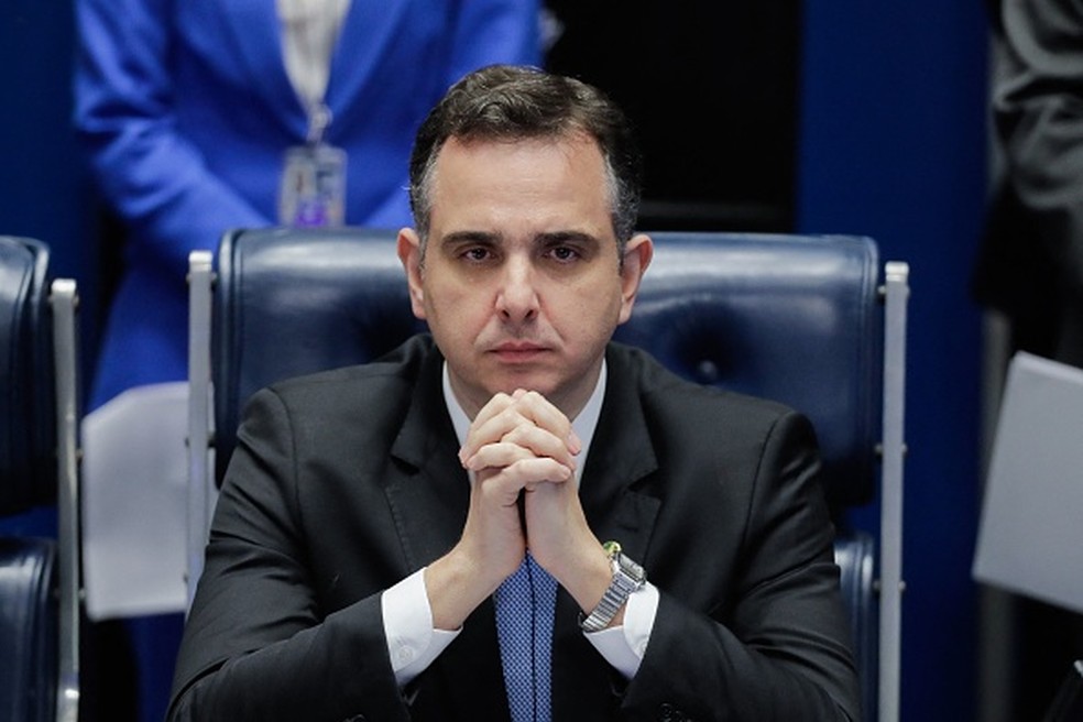 Presidente do Senado, Rodrigo Pacheco, protocolou o PL da Inteligência Artificial — Foto: Getty Images