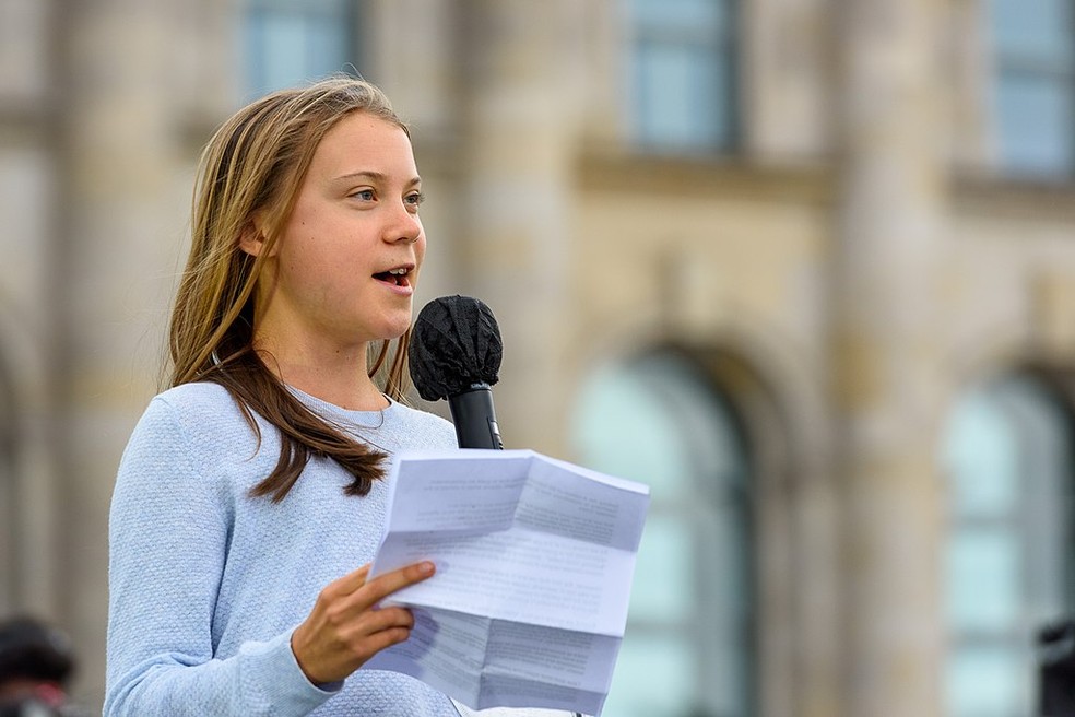 Greta Thuberg se despediu hoje do ensino médio e das greves escolares pelo clima, que ela começou a realizar em 2018 — Foto: Stefan Müller (climate stuff, 1 Mio views), CC BY 2.0 <https://creativecommons.org/licenses/by/2.0>, via Wikimedia Commons