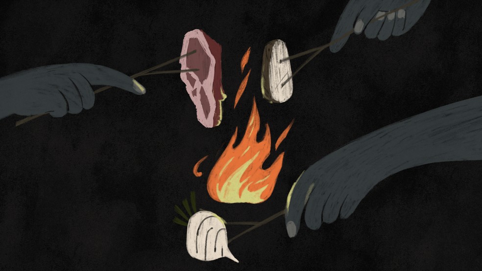 O isqueiro de pedra e pirita foi uma invenção revolucionária para os nossos ancestrais. Ele gerou uma série de avanços físicos e sociais, permitindo que eles se aquecessem e passassem a cozinhar como parte da sua rotina diária. — Foto: BBC News fonte