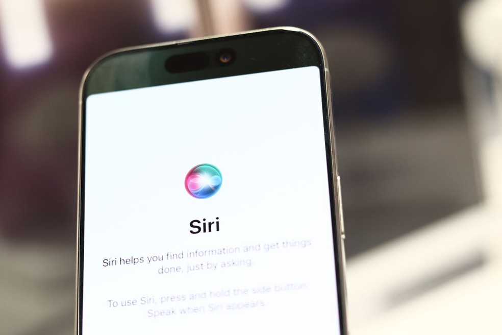 Inteligência artificial Siri, da Apple — Foto: Jakub Porzycki/NurPhoto via Getty Images