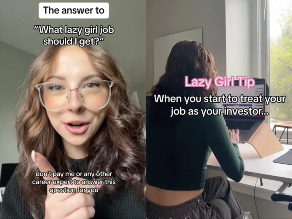 TikToker Gabrielle Judge viralizou com vídeo sobre 'lady girls jobs' — Foto: Reprodução TikTok