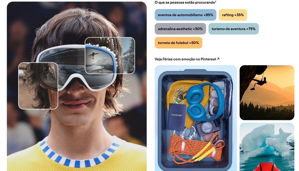 Férias com emoção — Foto: Reprodução/Pinterest