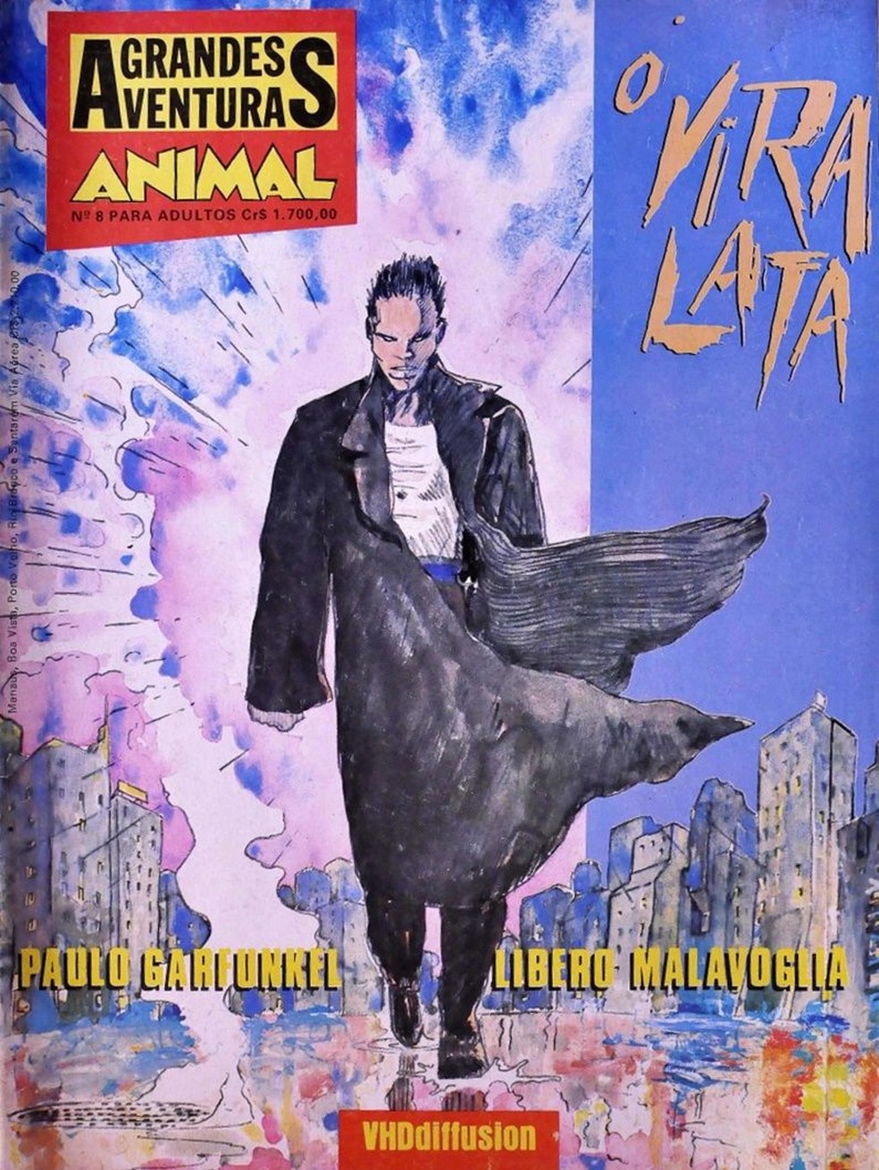 O Vira-Lata estreou em novembro de 1991, numa edição especial da Animal. A revista, conhecida por publicar quadrinhos europeus de vanguarda, também dava espaço a autores nacionais. — Foto: VHD Diffusion via BBC