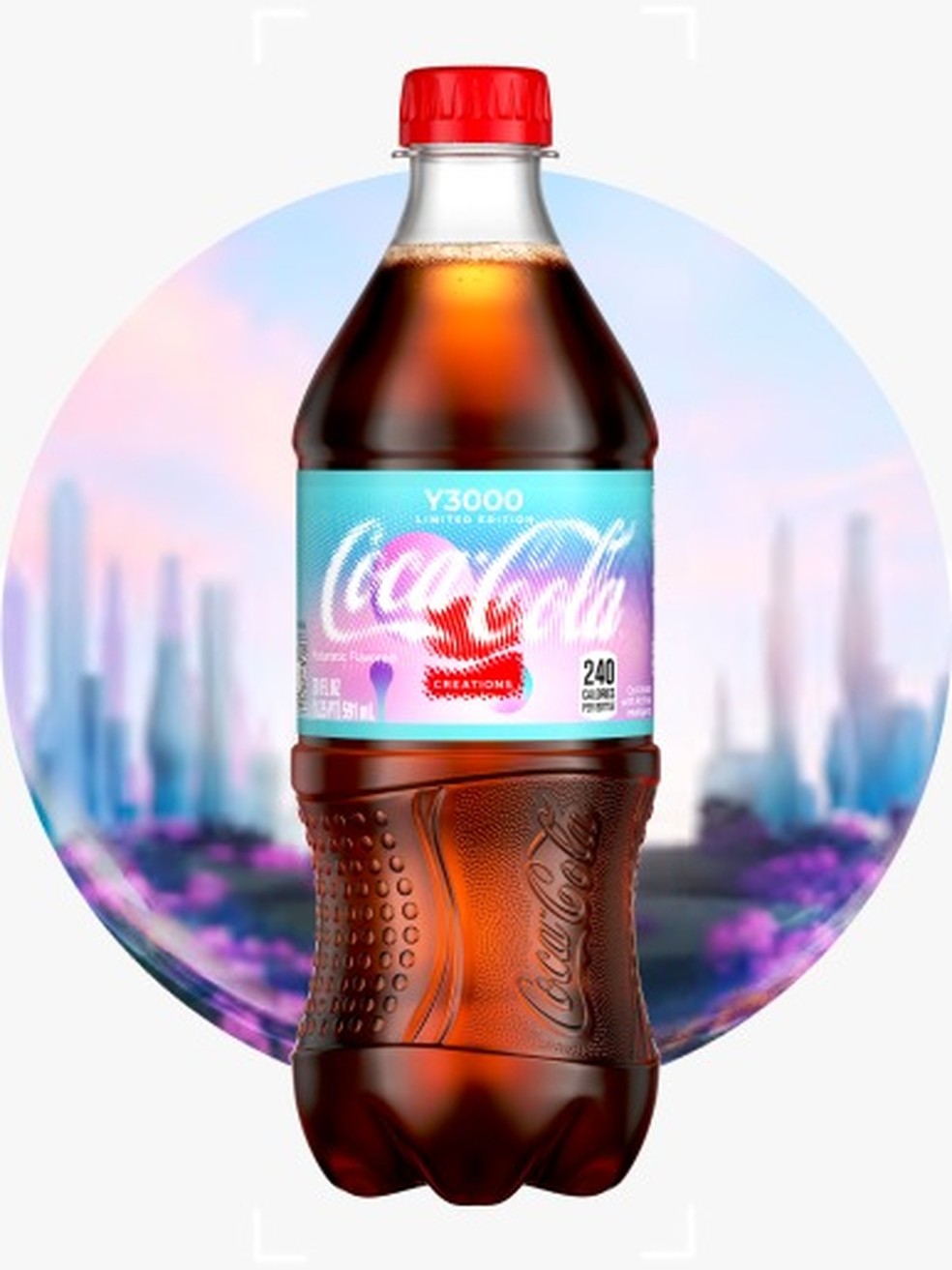 Coca-Cola Sabor Y3000 foi criado com IA — Foto: Divulgação/Coca-Cola