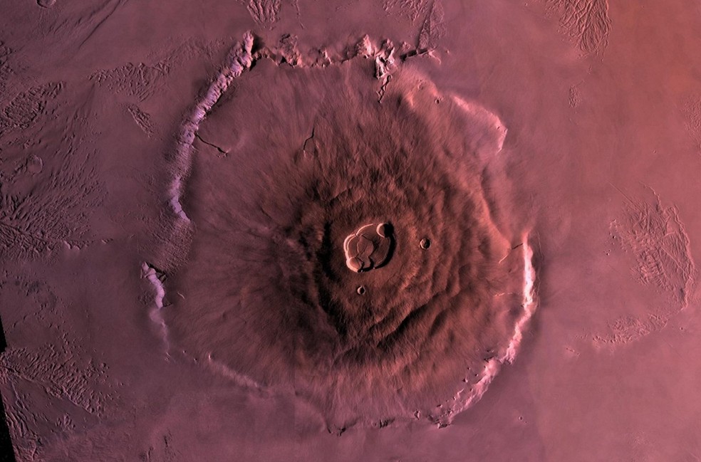Monte Olimpo, em Marte — Foto: NASA/JPL-Caltech/USGS