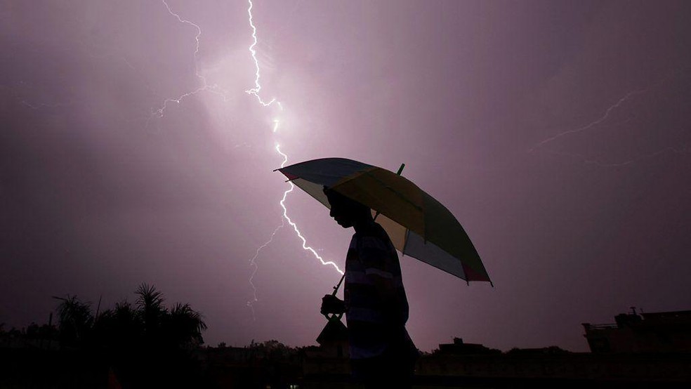 As fortes correntes de ar ascendentes e descendentes podem movimentar e lançar o pólen na atmosfera — Foto: BBC News fonte