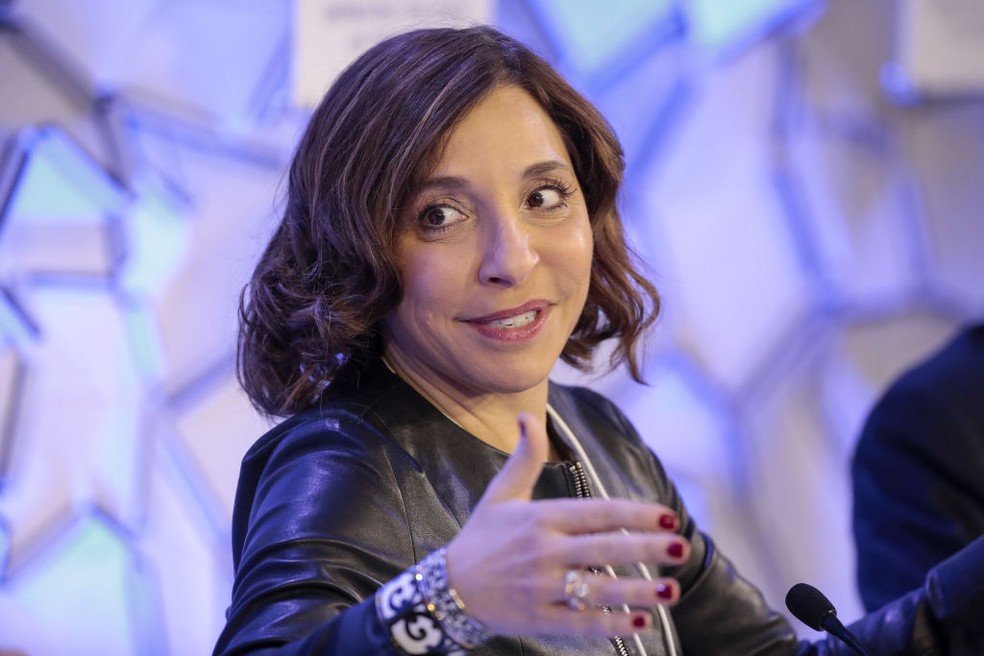 Linda Yaccarino, nova CEO do Twitter, iniciou suas funções na última segunda-feira (05/06) — Foto: Getty Images