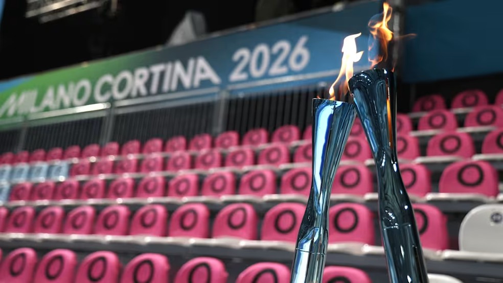 Tochas foram criadas com material reciclável nesta edição das Olimpiadas de Inverno — Foto: Divulgação