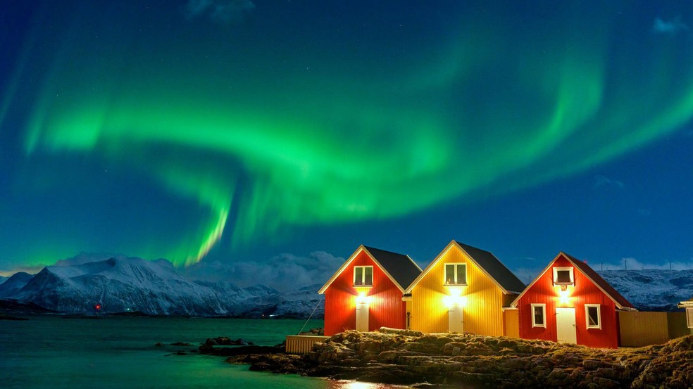 O foguete coletaria informações sobre a aurora boreal — Foto: BBC News fonte