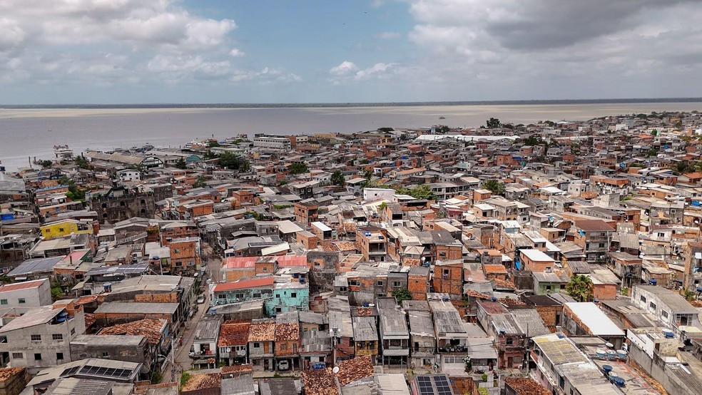 Bairro do Jurunas, em Belém, tem poucas árvores — Foto: BBC News fonte