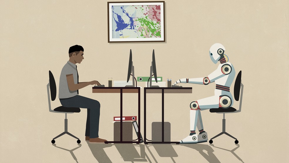 Boom da IA começa no fim de 2022, com lançamento do ChatGPT — Foto: BBC News fonte