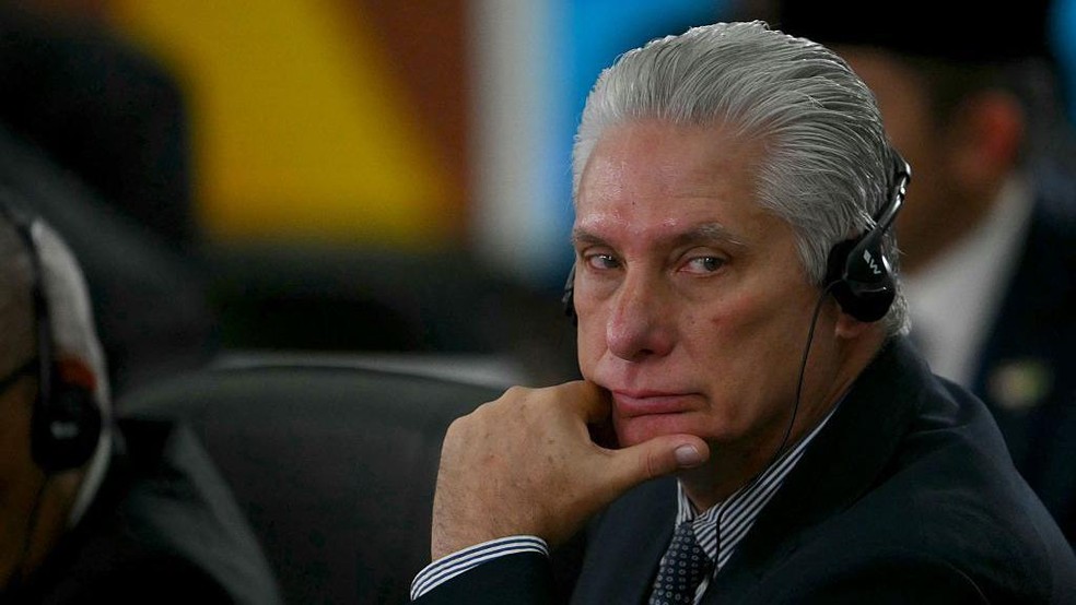 Miguel Díaz-Canel assumiu a presidência de Cuba em 2018. — Foto: BBC News fonte