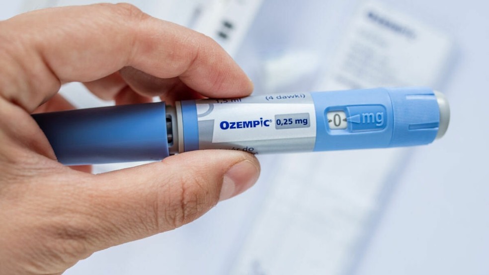Ozempic é um medicamento indicado para tratamento de diabetes tipo 2 e obesidade/sobrepeso — Foto: Reprodução