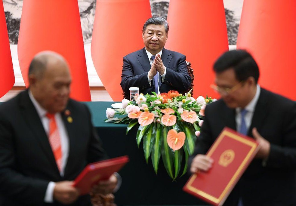 A UE aprovou seu Instrumento contra a Coerção Econômica para impedir que a China e os EUA influenciem suas decisões com tarifas e outras ameaças — Foto: BBC News fonte