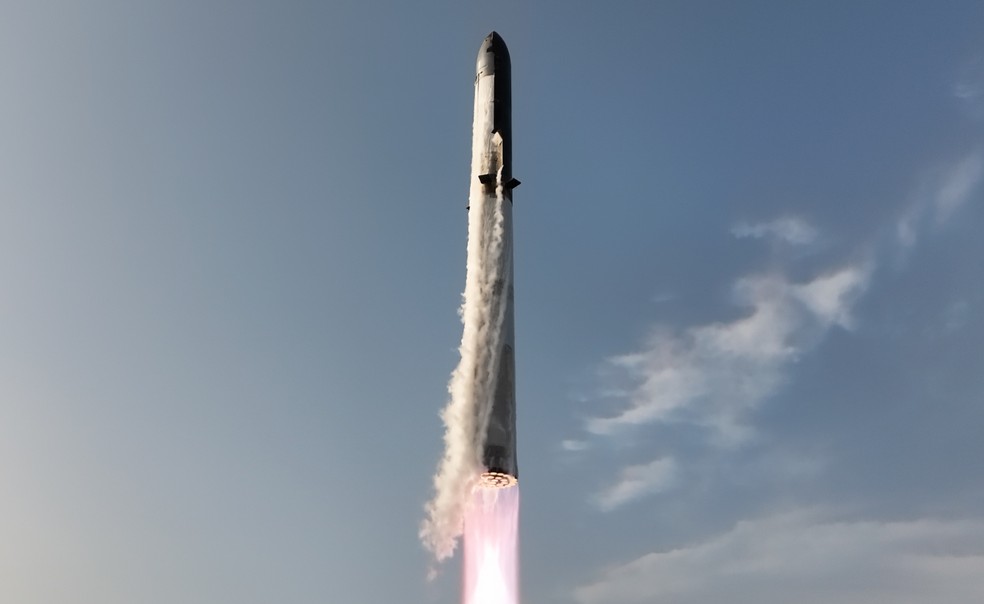 Nono voo da Starship, em maio de 2025 — Foto: SpaceX