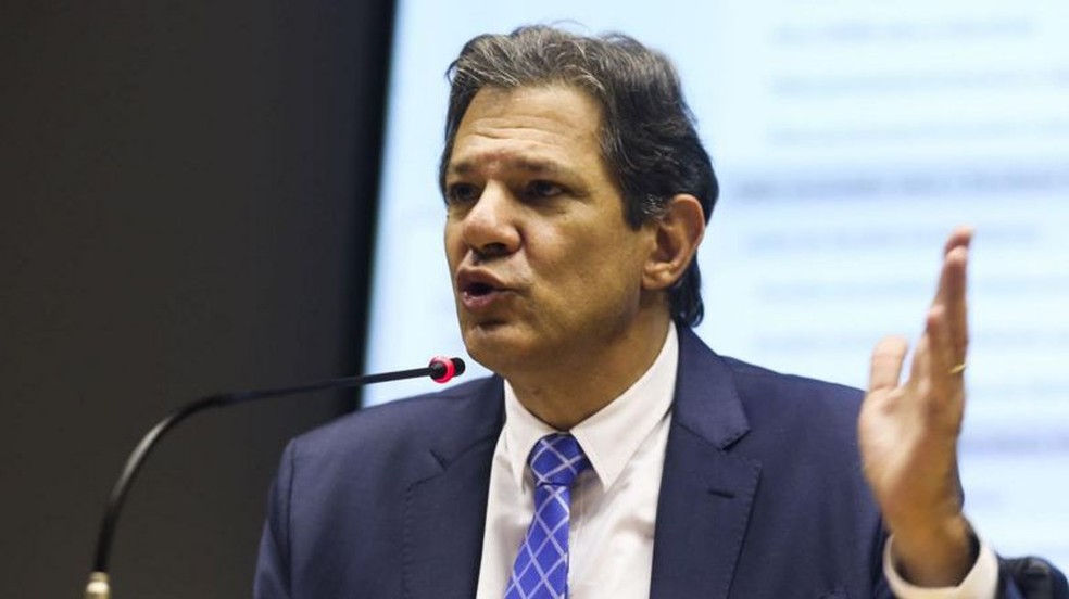 O ministro da Fazenda Fernando Haddad viaja hoje para Nova York — Foto: VALTER CAMPANATO/AGÊNCIA BRASIL/VIA BBC