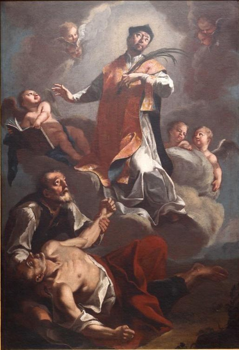 Tela do século 18 ilustra São Valentim — Foto: BBC News fonte