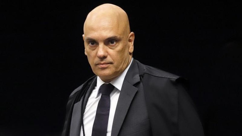 Ministro do STF, Alexandre de Moraes, e "aliados" e familiares tiveram visto para os EUA revogado &mdash; Foto: BBC News fonte