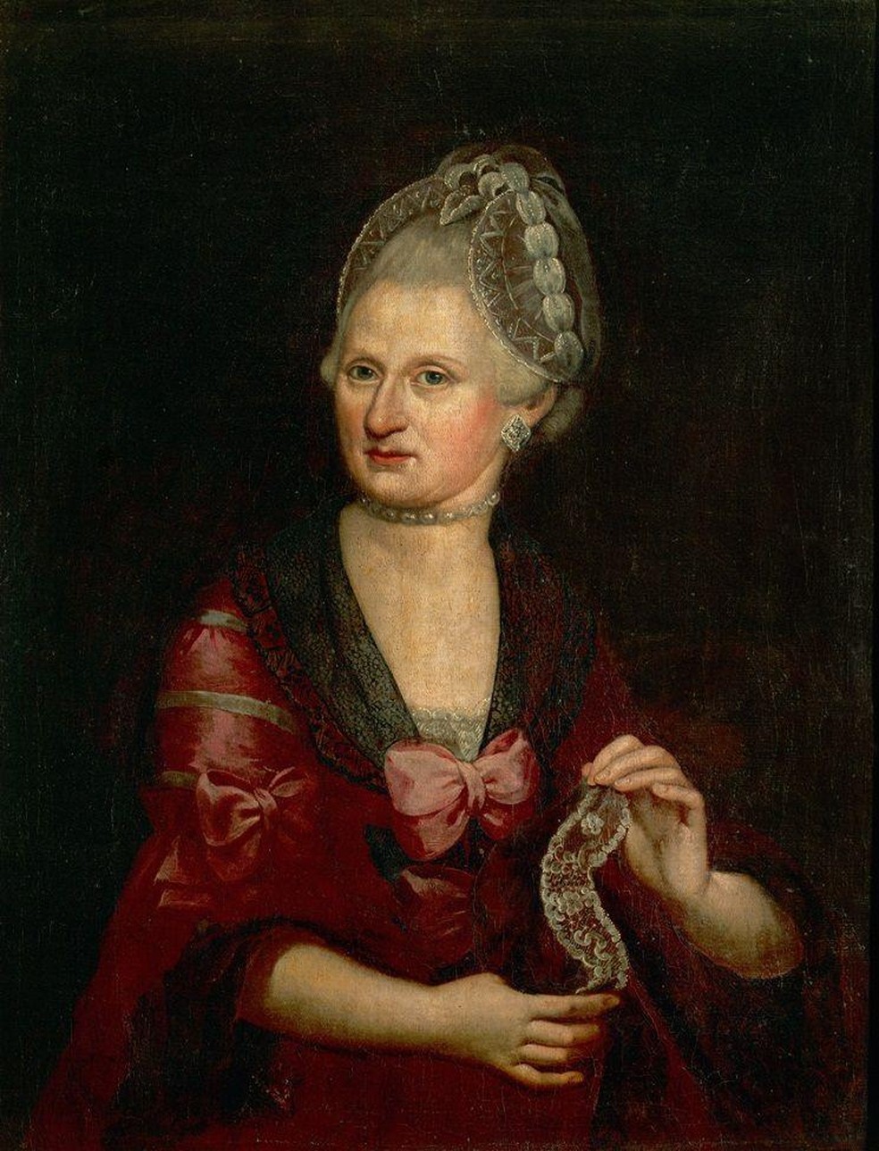 Anna Maria Mozart, mãe de Nannerl e Wolfgang, em uma pintura provavelmente do artista Pietro Antonio Lorenzoni — Foto: BBC News fonte