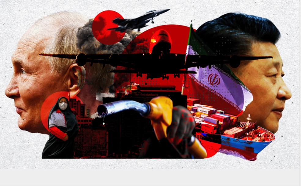 Quais países poderão lucrar com a guerra? — Foto: BBC News