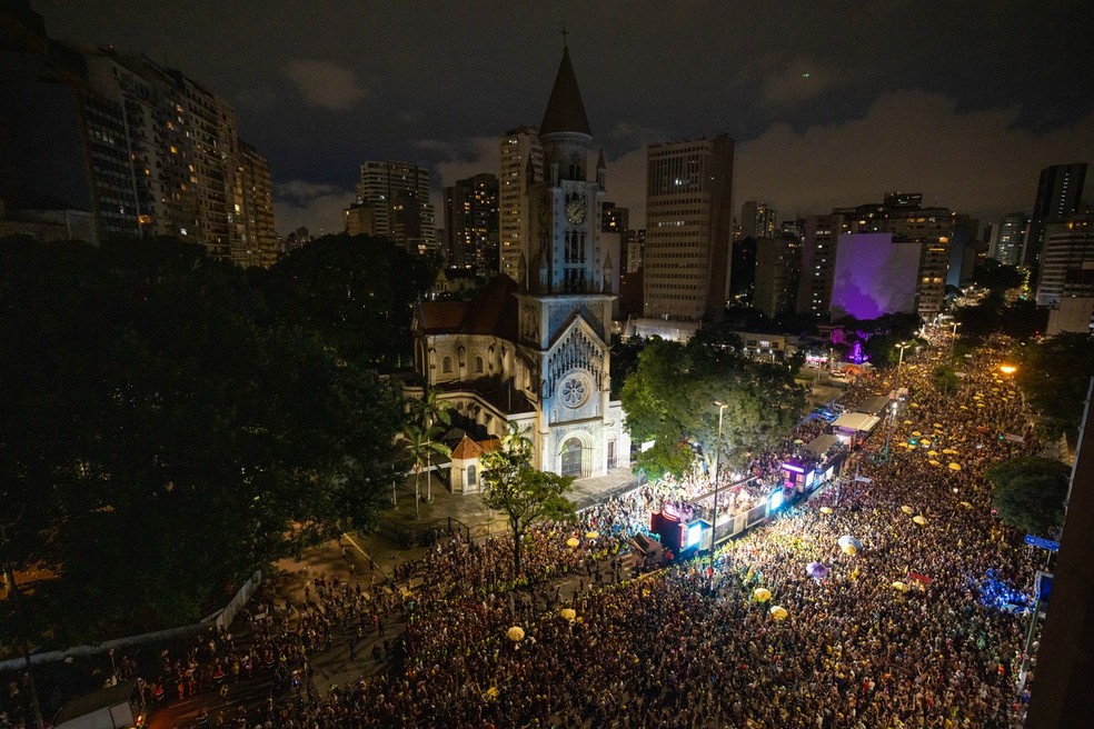 Bloco reunião 1,6 milhão de pessoas na cidade de São Paulo — Foto: Divulgação