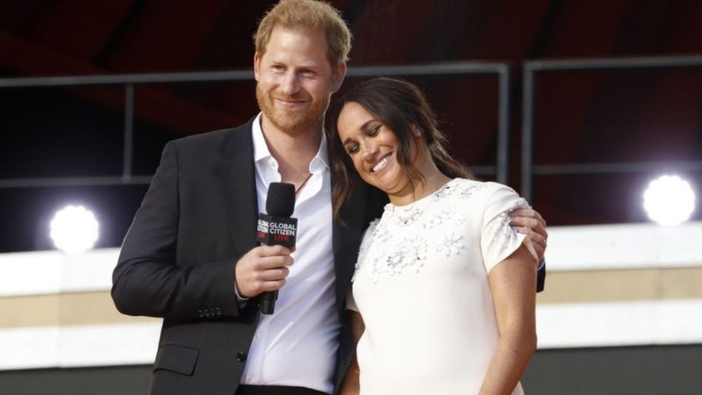 Duque e duquesa estão trabalhando em uma série de programas de televisão e podcasts — Foto: Getty Images via BBC News