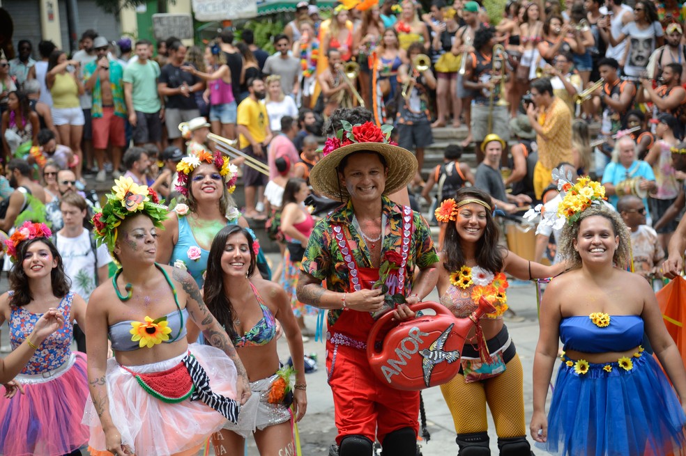 Bloco de Carnaval no Rio de Janeiro — Foto: Fernando Frazão, Agência Brasil
