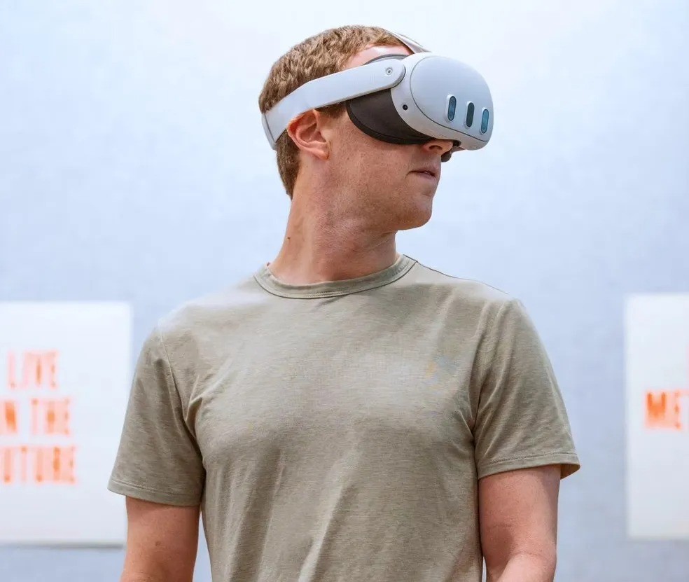Mark Zuckerberg apresenta Quest 3 antes de evento em que a Apple irá apresentar seu óculos de RV — Foto: Reprodução/Redes sociais