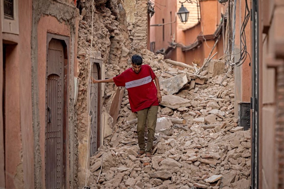 Terremoto no Marrocos — Foto: Getty Images