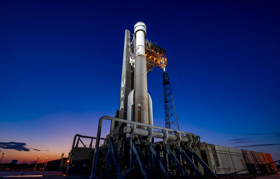 O Starliner chegou à estação espacial internacional no dia 6 de junho — Foto: Nasa