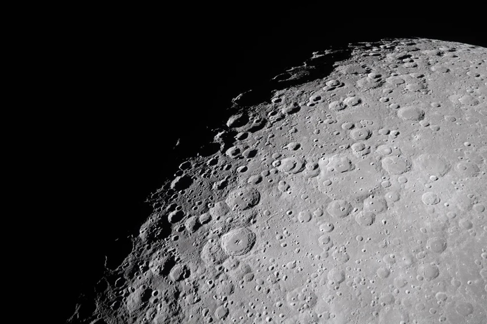 Sperfície da Lua — Foto: Divulgação/NASA