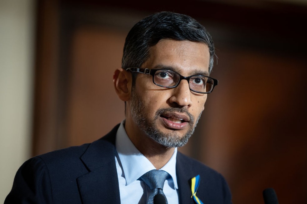 Sundar Pichai, CEO do Google — Foto: Getty Images