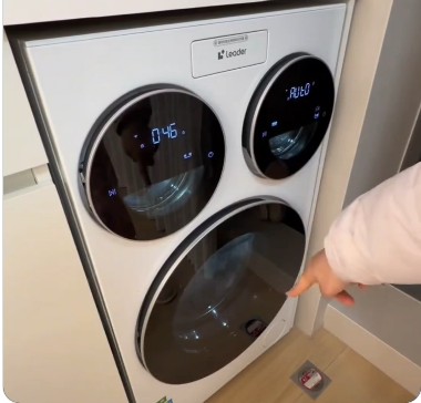 Máquina de lavar roupas com três compartimentos viraliza nas redes sociais