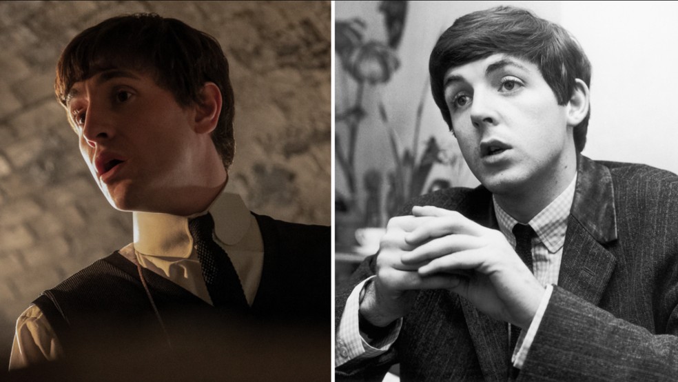 Fãs vão à loucura com semelhança entre o ator Paul Mescal e o músico Paul McCarney no início dos Beatles — Foto: Divulgação/Daily Mirror/Mirrorpix/Mirrorpix via Getty Images