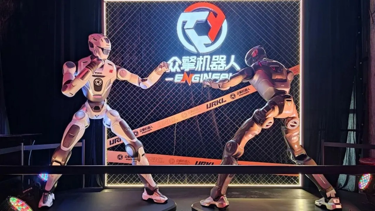 Nada de Copa na China: “UFC” de robôs viraliza após humanoide lutar com a cabeça solta