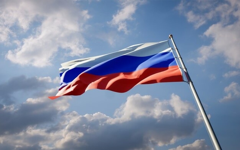 Bandeira da Rússia — Foto: Reprodução/Twitter