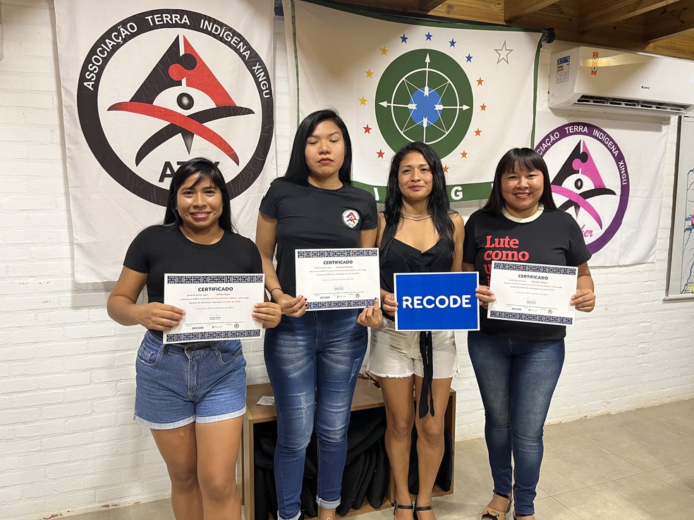 A participação das mulheres no treinamento também foi destaque — Foto: Divulgação / Microsoft