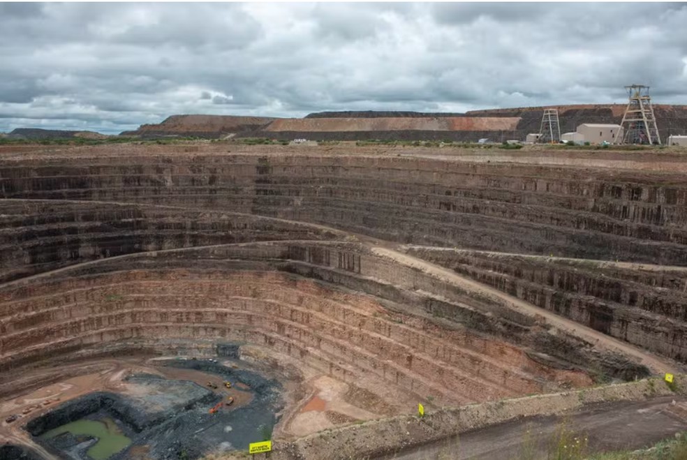 A mina Karowe, em Botsuana, é famosa por seus superdiamantes — Foto: Bloomberg