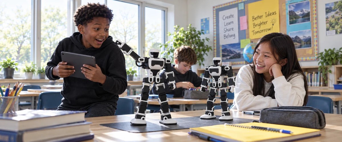 Robô humanoide de US$ 299 anda, dá cambalhota e ensina crianças a programar