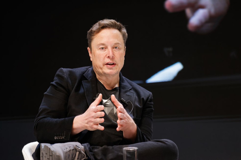 Elon Musk no Festival Cannes Lions em 2024 — Foto: Richard Bord/Getty Images