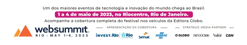 Rodapé Web Summit Rio — Foto: Época Negócios